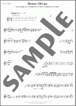 Broken Strings(James Morrison) 楽譜 アルトサックス（ソロ） ダウンロード