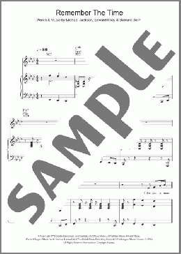 Remember The Time(Michael Jackson) 楽譜 その他 ダウンロード
