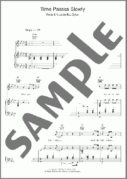 Time Passes Slowly(Bob Dylan) 楽譜 その他 ダウンロード