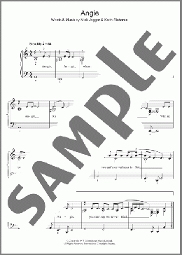 Angie(The Rolling Stones) 楽譜 ピアノ（ソロ） ダウンロード