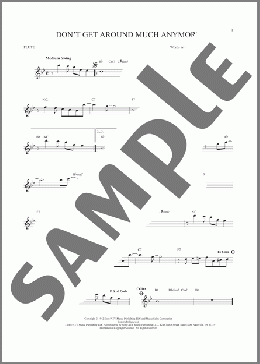 Don't Get Around Much Anymore(Duke Ellington) 楽譜 フルート ダウンロード
