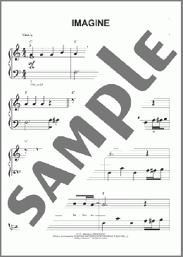 Imagine(John Lennon/Glee (TV Series)) 楽譜 ピアノ（ソロ） ダウンロード