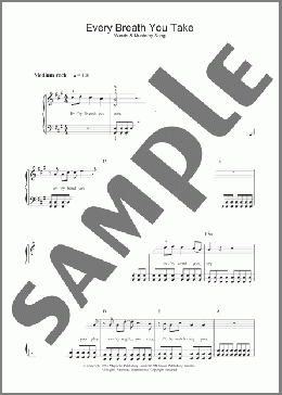 Every Breath You Take(Sting/The Police) 楽譜 ピアノ（ソロ） ダウンロード