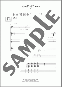 Mike Post Theme(The Who) 楽譜 ギター（ソロ） ダウンロード