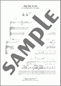 We Got A Hit(The Who) 楽譜 ギター（ソロ） ダウンロード