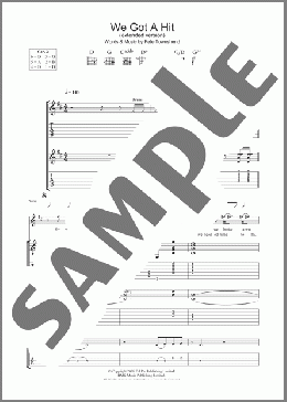 We Got A Hit (Extended Version)(The Who) 楽譜 ギター（ソロ） ダウンロード
