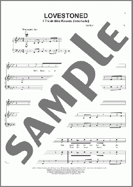 Lovestoned (I Think She Knows Interlude)(Justin Timberlake) 楽譜 ピアノ & ボーカル & ギター ダウンロード