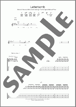 Letterbomb(Green Day) 楽譜 ギター（ソロ） ダウンロード