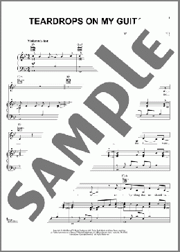 Teardrops On My Guitar(Taylor Swift) 楽譜 ピアノ & ボーカル & ギター ダウンロード