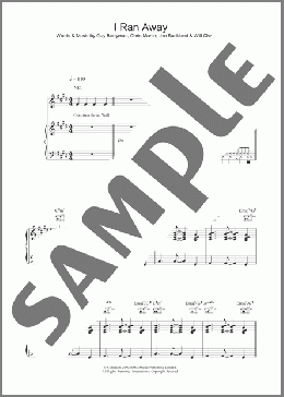 I Ran Away(Coldplay) 楽譜 その他 ダウンロード