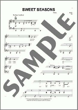Sweet Seasons(Carole King) 楽譜 ピアノ & ボーカル & ギター ダウンロード
