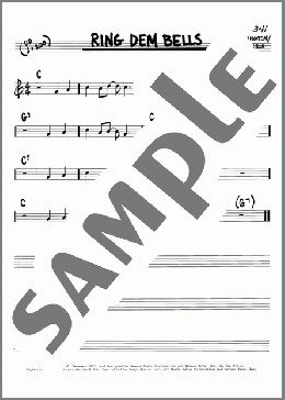 Ring Dem Bells(Duke Ellington) 楽譜 その他 ダウンロード