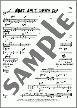What Am I Here For?(Duke Ellington) 楽譜 その他 ダウンロード