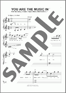 You Are The Music In Me (from High School Musical 2)(Zac Efron & Vanessa Hudgens) 楽譜 ピアノ（ソロ） ダウンロード