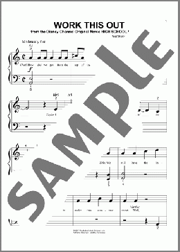 Work This Out(High School Musical 2) 楽譜 ピアノ（ソロ） ダウンロード