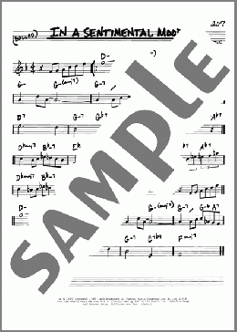 In A Sentimental Mood(Duke Ellington) 楽譜 その他 ダウンロード