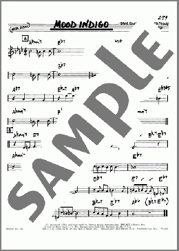 Mood Indigo(Duke Ellington) 楽譜 その他 ダウンロード