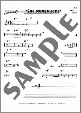 Time Remembered(Bill Evans) 楽譜 その他 ダウンロード