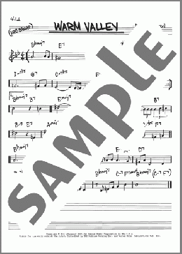 Warm Valley(Duke Ellington) 楽譜 その他 ダウンロード