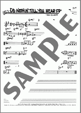 Do Nothin' Till You Hear From Me(Duke Ellington) 楽譜 その他 ダウンロード