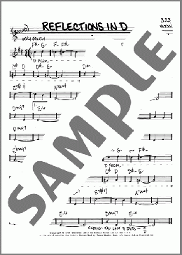 Reflections In D(Duke Ellington) 楽譜 その他 ダウンロード