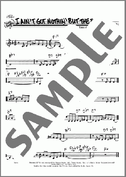 I Ain't Got Nothin' But The Blues(Duke Ellington) 楽譜 その他 ダウンロード