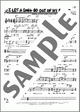 I Let A Song Go Out Of My Heart(Duke Ellington) 楽譜 その他 ダウンロード