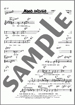 Mood Indigo(Duke Ellington) 楽譜 その他 ダウンロード