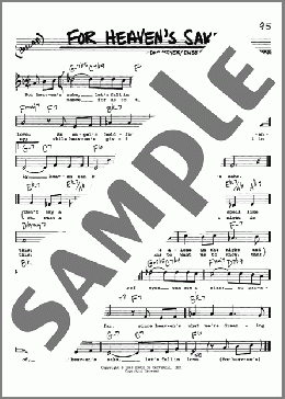 For Heaven's Sake(Bill Evans) 楽譜 その他 ダウンロード