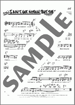 I Ain't Got Nothin' But The Blues(Duke Ellington) 楽譜 その他 ダウンロード