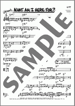 What Am I Here For?(Duke Ellington) 楽譜 その他 ダウンロード