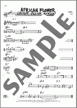 African Flower (Petite Fleur Africaine)(Duke Ellington) 楽譜 その他 ダウンロード
