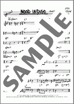 Mood Indigo(Duke Ellington) 楽譜 その他 ダウンロード