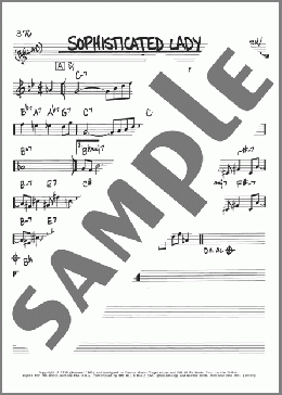 Sophisticated Lady(Duke Ellington) 楽譜 その他 ダウンロード