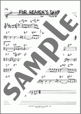 For Heaven's Sake(Bill Evans) 楽譜 その他 ダウンロード