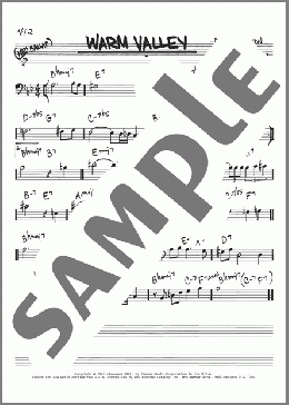 Warm Valley(Duke Ellington) 楽譜 その他 ダウンロード
