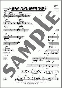 What Am I Here For?(Duke Ellington) 楽譜 その他 ダウンロード