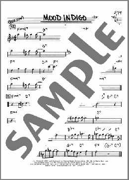 Mood Indigo(Duke Ellington) 楽譜 その他 ダウンロード
