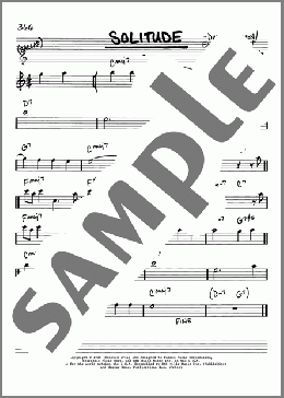 Solitude(Duke Ellington) 楽譜 その他 ダウンロード