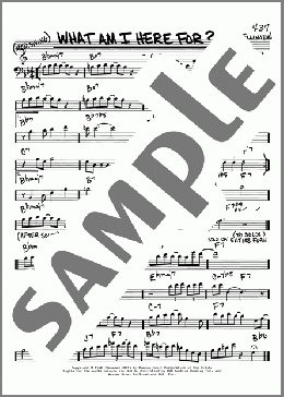 What Am I Here For?(Duke Ellington) 楽譜 その他 ダウンロード