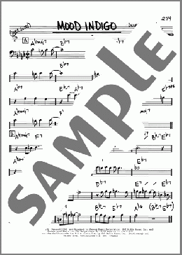Mood Indigo(Duke Ellington) 楽譜 その他 ダウンロード
