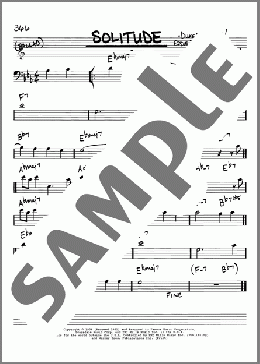 Solitude(Duke Ellington) 楽譜 その他 ダウンロード