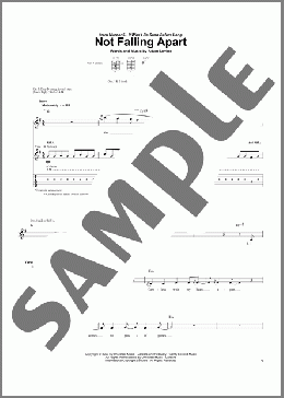 Not Falling Apart(Maroon 5) 楽譜 ギター（ソロ） ダウンロード