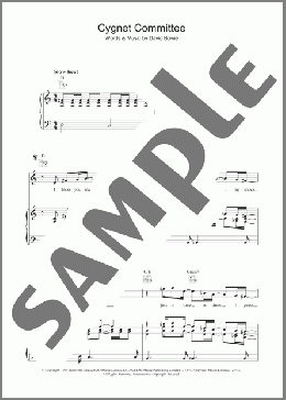 Cygnet Committee(David Bowie) 楽譜 その他 ダウンロード
