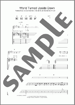 The World Turned Upside Down(Coldplay) 楽譜 ギター（ソロ） ダウンロード