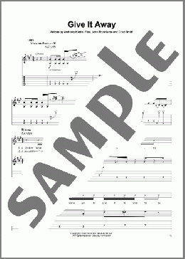 Give It Away(Red Hot Chili Peppers) 楽譜 ギタースコア ダウンロード