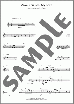 Make You Feel My Love(Bob Dylan/Adele) 楽譜 アルトサックス（ソロ） ダウンロード