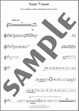 Super Trouper(ABBA) 楽譜 アルトサックス（ソロ） ダウンロード
