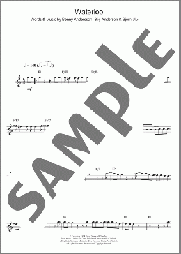 Waterloo(ABBA) 楽譜 アルトサックス（ソロ） ダウンロード