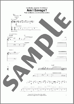 Am I Savage?(Metallica) 楽譜 ギター（ソロ） ダウンロード